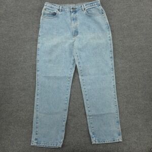 VINTAGE BCC Blues Jeans Mens 36x30 Blue Straight Leg Light Wash Tapered Hi Rise